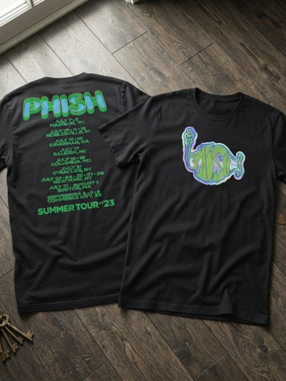 Phish Summer Tour 2023 Graphic T-Shirt Vintage Band Unisex Concert Tee